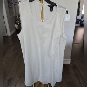 Elegant White Sleeveless Top